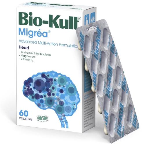 Bio-Kult Migrea Συμπλήρωμα Διατροφής για τη Φυσιολογική Λειτουργία του Νευρικού Συστήματος & του Εντέρου 60caps